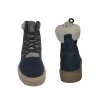TSF LEATHER FUR BOOT FOR WOMEN (BLUE)
